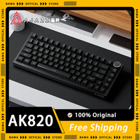 Ajazz Ak820 Pro Keyboard Tri Mode Multifunctional Knob Gaming Mechanical Keyboard Hot Swap Rgb Gasket Accessory For Computer Mac