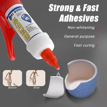 Cola extra forte, adesivo de soldagem forte, selador de secagem rápida, selante à prova d'água, sapatos de pneus, madeira, metal, cola de reparo, 1-10 peças