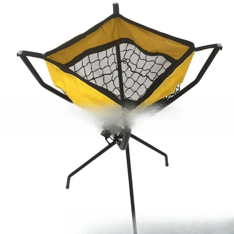 

Folding portable coach pick-up cart, ball collection frame