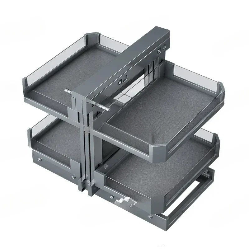 Built-In Seasoning Dish Rack, Rotating, Full Open, Pull Out, Little House, Corner Basket, Kitchen Cabinet