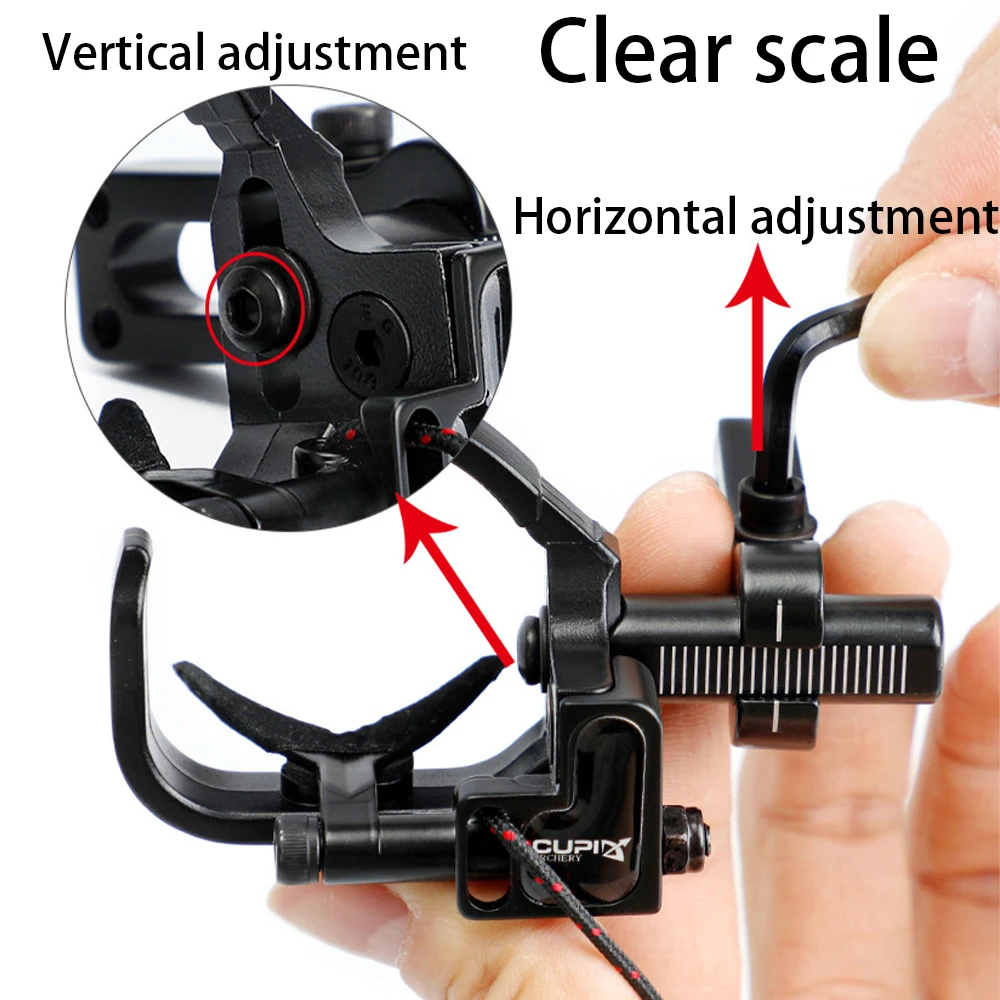 ที่วางลูกธนูแบบคอมพาวด์โบว์ ปรับได้เล็กน้อย ทำจากโลหะผสม สำหรับมือขวา อุปกรณ์เสริมสำหรับการล่าสัตว์และการยิงธนู