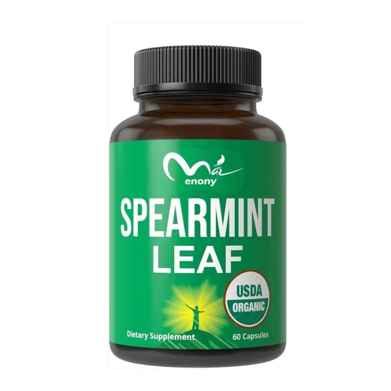 Organic spearmint capsules are suitable for acne, digestive support, intake, PCOS, and more. Men\'s and women\'s supplements