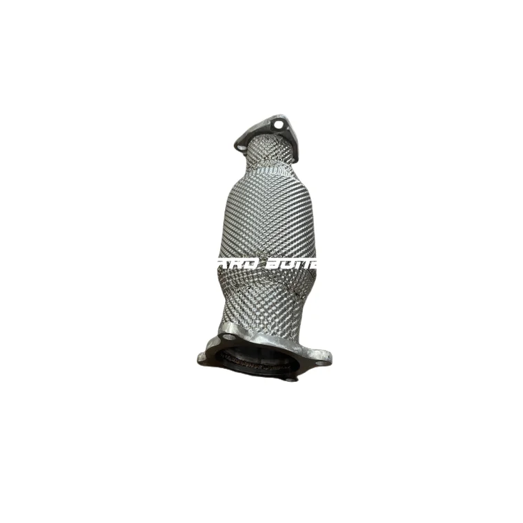 Popular Design Automobile SS304 Muffler Exhaust Sound Header for  A6 C8 2.0T Downpipe Heat Shield Casting Section