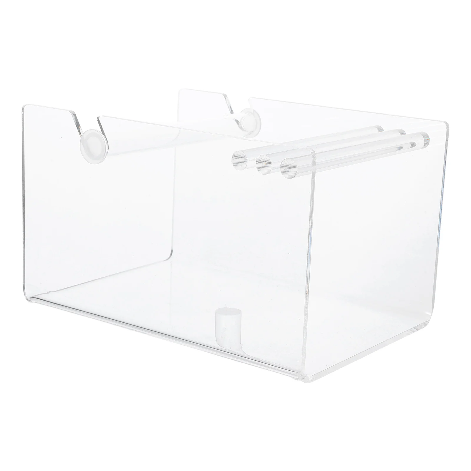 حامل لفة الملصق منظم سطح المكتب من الأكريليك الشفاف للتخزين وحامل موزع قابل للتعديل للاستخدام المكتبي والمدرسة #5