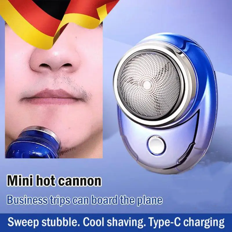 Mini Gradient Space Stone Electrical Shaver Type-C Charging Shaving Face Beard Razor Noiseless Motor Washable Knive Home Razor