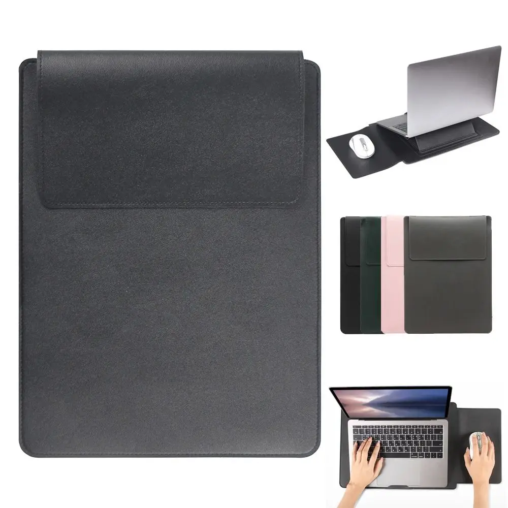 13 15 inch Adjustable Stand Laptop Sleeve with Mouse Pad Shockproof Tablet Case Colorful Ultra Thin for HP/Dell/Surface