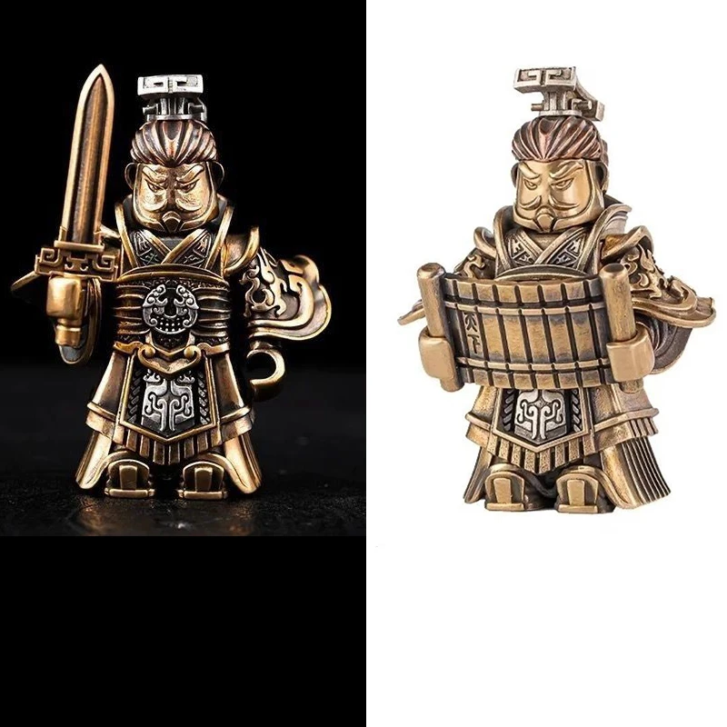 

Император династии Цинь MOC, строительные блоки, вечный император Инь Чжэн, нежные металлические магнитные шарнирные кирпичи, игрушки, медный материал