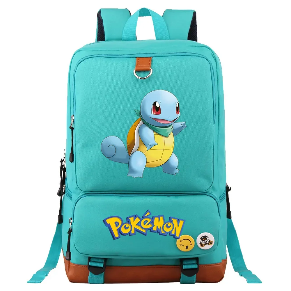 Charmander Squirtle Gengar Boys Girls Kids School Book Bags Women Bagpack Teenagers Canvas Men Laptop Travel Student Backpack