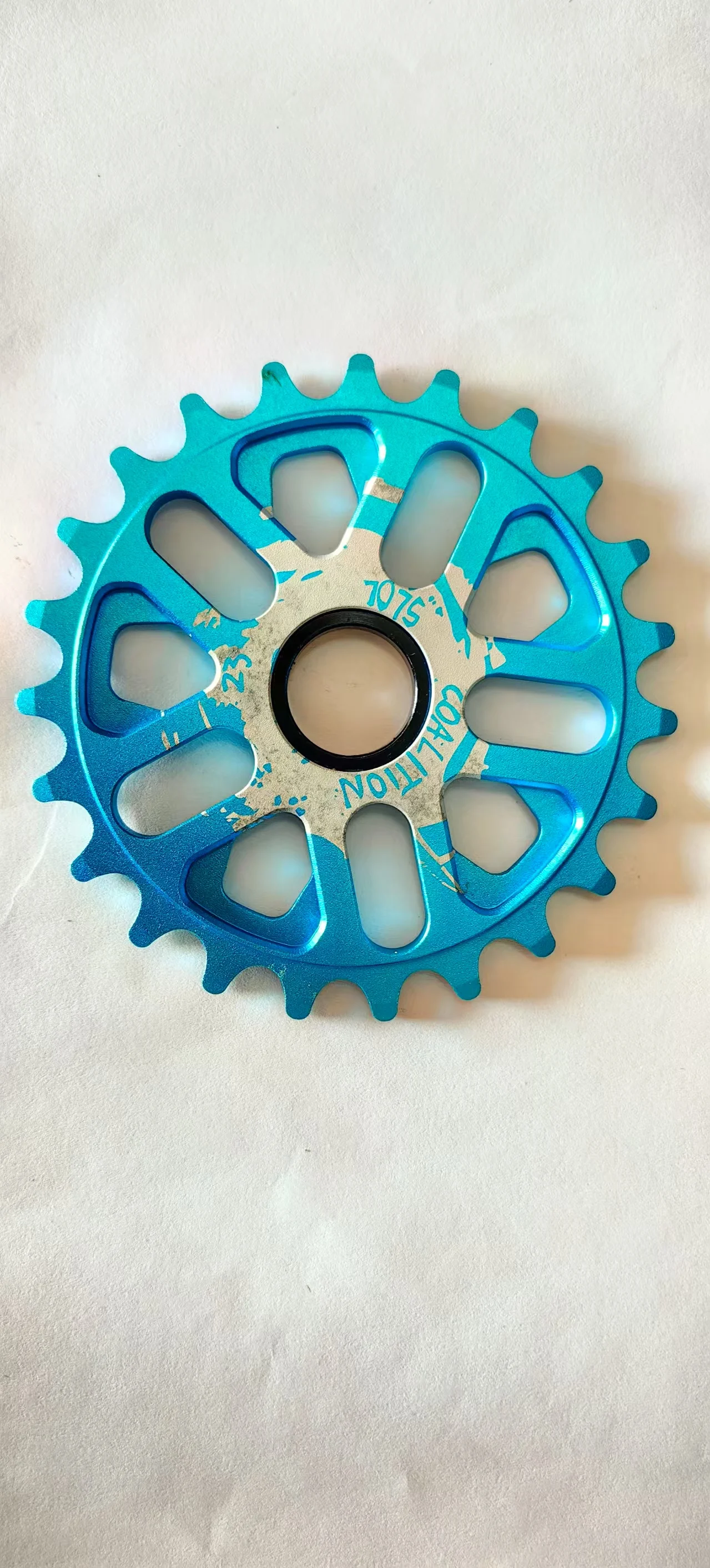 Zębatka BMX 23T Chainring Cog Coalition CNC Alloy bmx rowerowa driveline z adapterem 19mm — zdjęcie 5