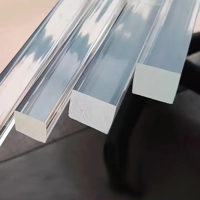 

PMMA Plexiglass Bar 10~50cm Transparent Square Acrylic Stick for DIY Tools Holder Custom Cut117