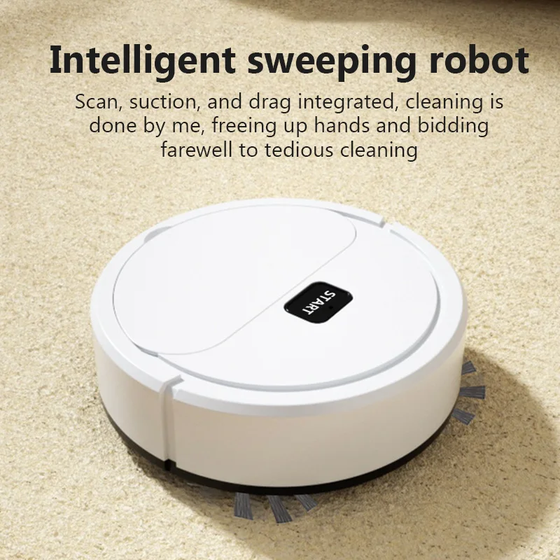 Fully Automatic Sweeping Robot Sweep Mopping Floor Vacuum Cleaner Mini Home Cleaning Machine USB Charging Smart Electric Sweeper