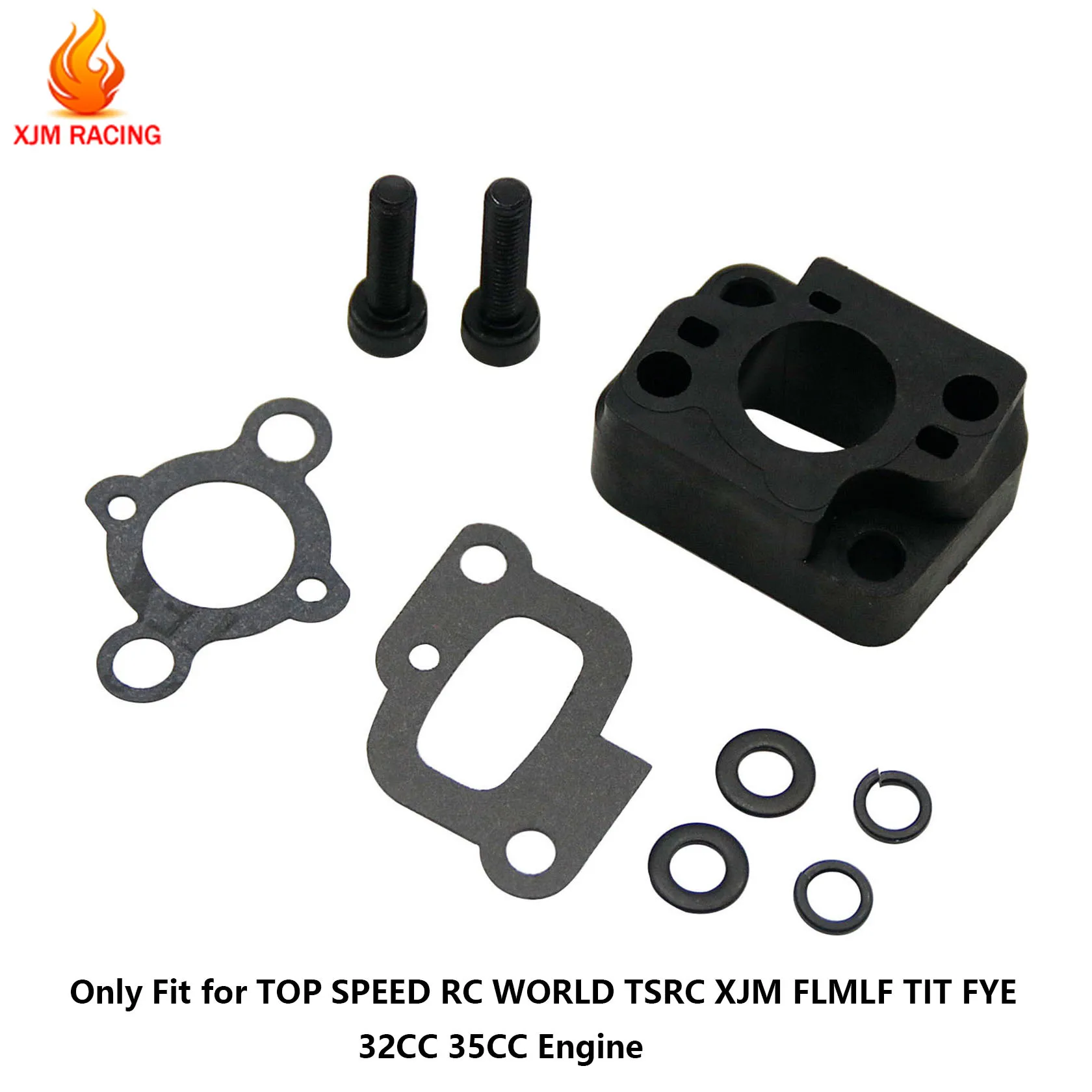 CNC Inlaatspruitstuk Kit voor 1/5 HPI ROFUN ROVAN KM BAJA Losi 5ive T FG GoPed RedCat FID DTT RCMK MCD 23CC-71cc Motoren Onderdelen