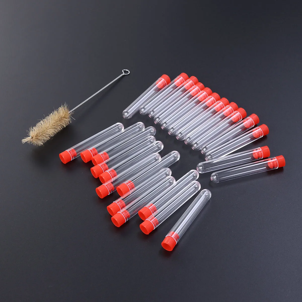 

50 Pcs Plastic Test Tube Containers Lotion Bottle Tubes with Lids Disposable