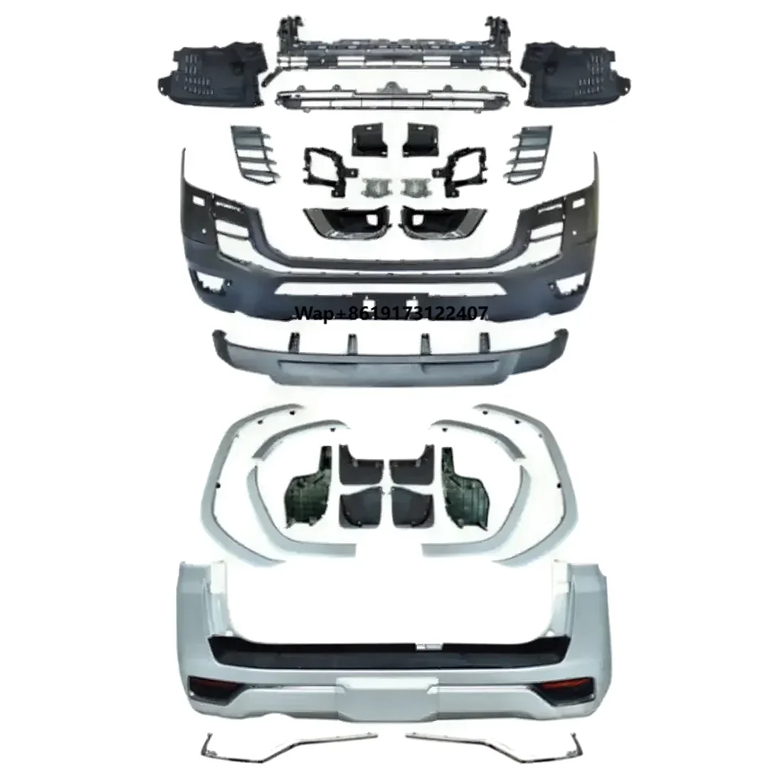 

Land Cruiser 300 Low to High Grade Upgrade Body Kit Front Bumper Assembly with Headlights Taillamps for LC300 2022 2023