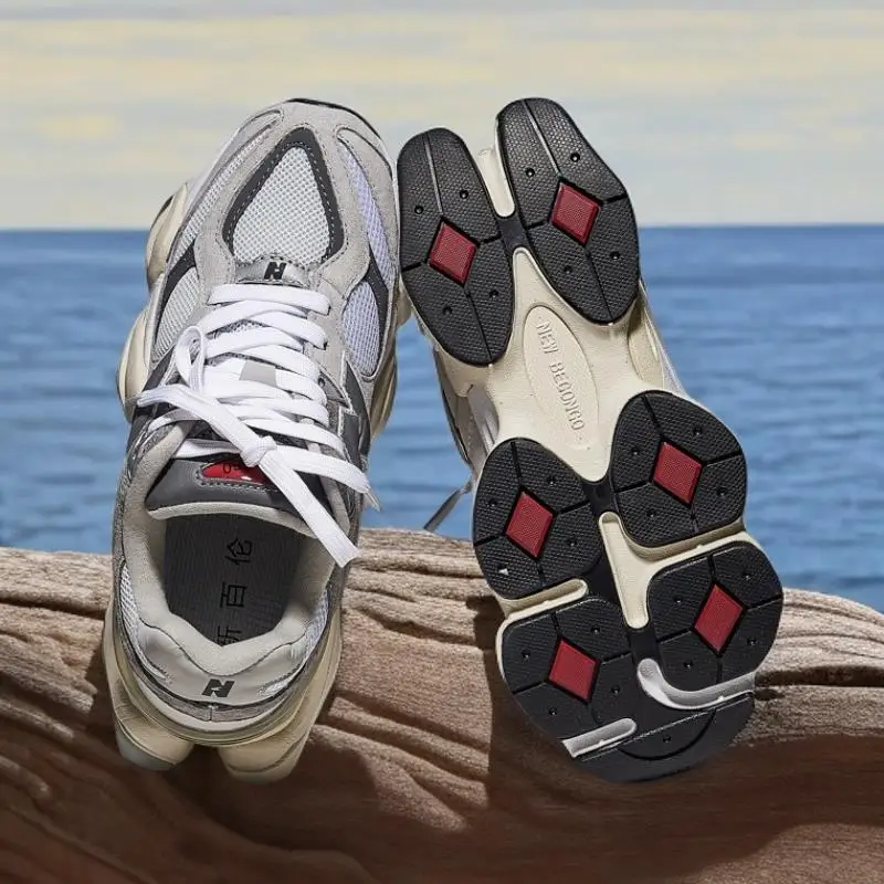 حذاء جري FallDurable Retro، جزء علوي معزز، يدوم طويلاً