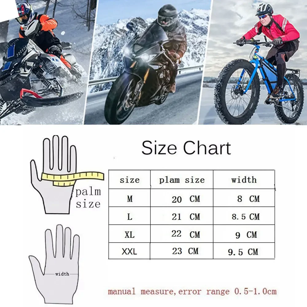 Professional Leather Motorcycle Gloves Red White Off-road Racing Motos Drop Resistance Outdoor Luvas Black suvs full long style
