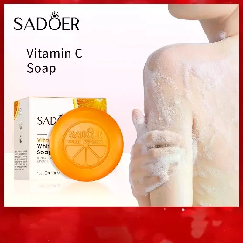 

SADOER Vitamin C Moisturizing Body Soap Mild Cleansing Body Soap For Daily Use, Hydrating & Nourishing The Skin