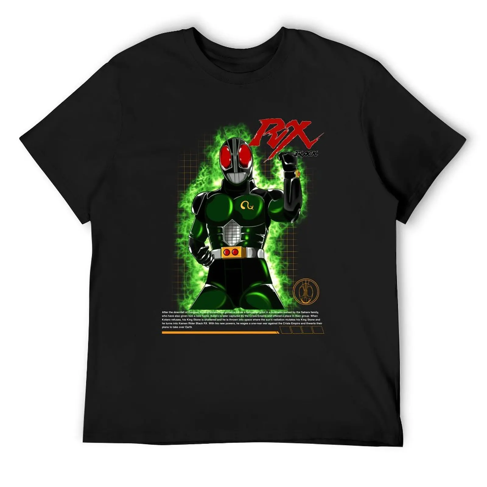 

Kamen Rider Black RX T-Shirt anime tshirt anime figures man clothes valentines clothes mens plain t shirts