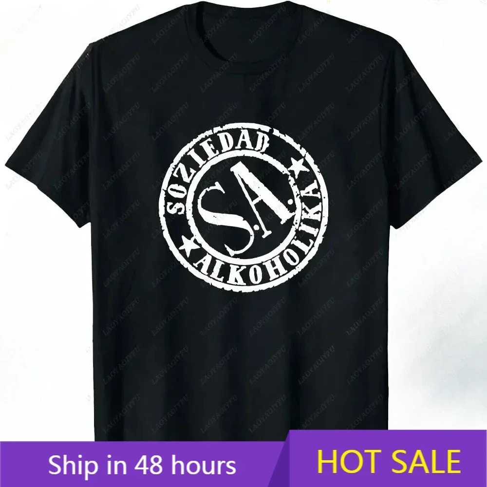 

Soziedad Alkoholika Man T-shirt Thrash Punk Rock Metal Band Fans T Shirt Hot Sale Casual Fashion Loose Soft Tshirt Song Fan Tees