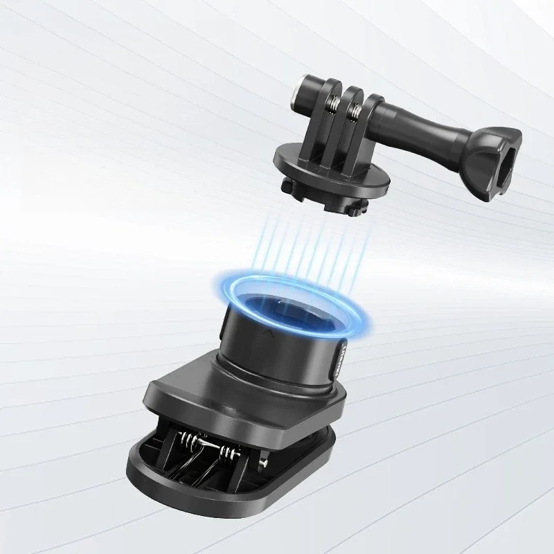 

Quick disassembly and quick assembly Magnetic backpack clip for sports camera