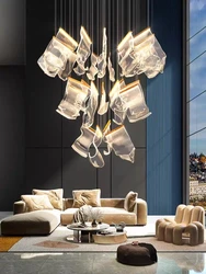 2026 New Modern LED Fashionable Living Room Ceiling chandelier Duplex Staircase Restaurant Attic Home Decoration Light Fixture