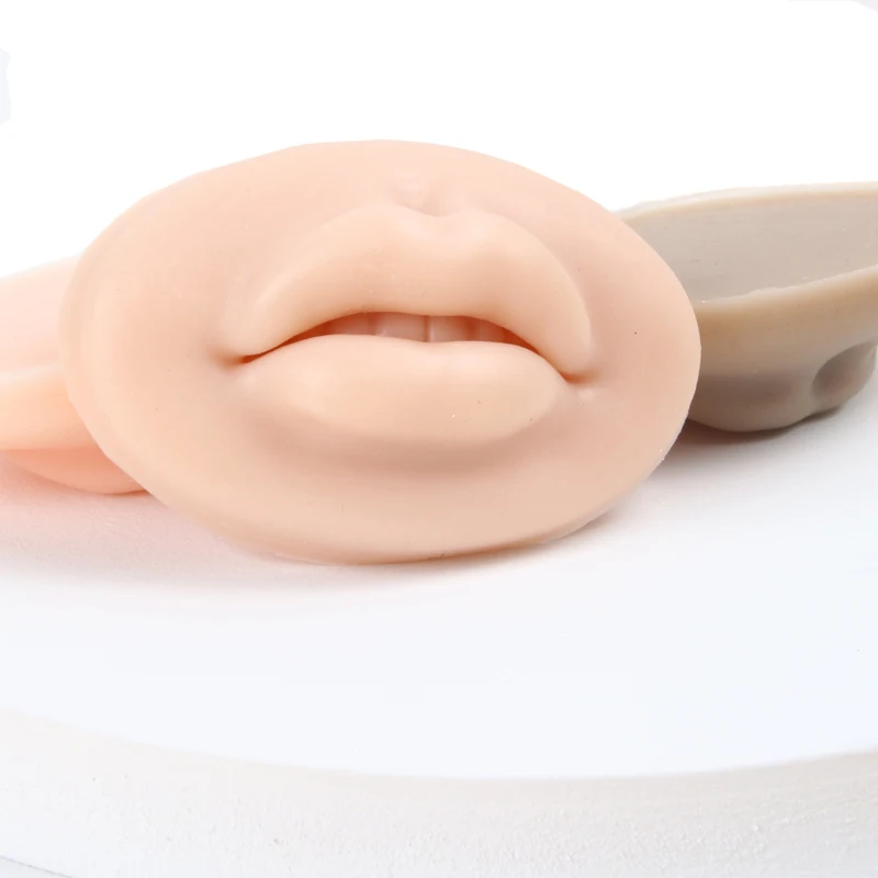 3d Lips Tattoo Practice Skin Silicone Microblading Open Mouth Skin Reusable For Permanent Makeup Lip Blush Tattoo Training Tool