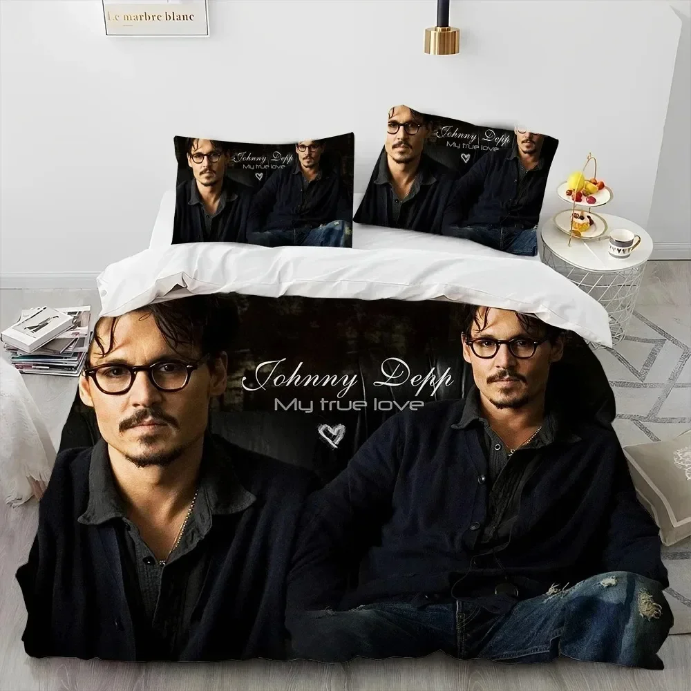 

3D Printing Johnny Depp Series Bedding Set Bedroom Soft Modern Bedspreads Comefortable Duvet Cover Quilt Cover And Pillowcase