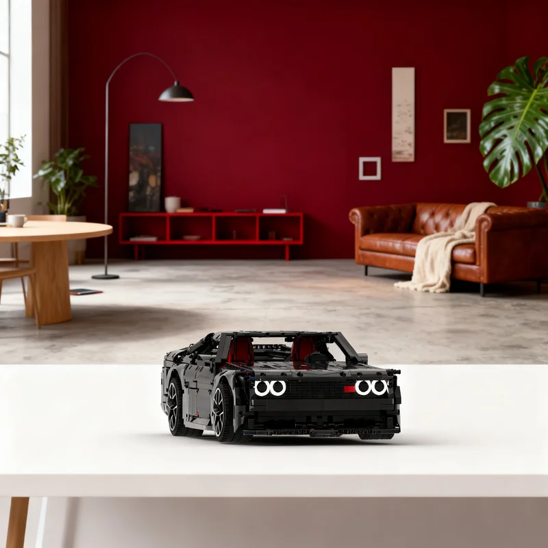 

2616 деталей MOC Dodge Challenger Hellcat: Техническая модель-конструктор, подарок для самостоятельной сборки, креативный коллекционный декор, премиум-класс для взрослых