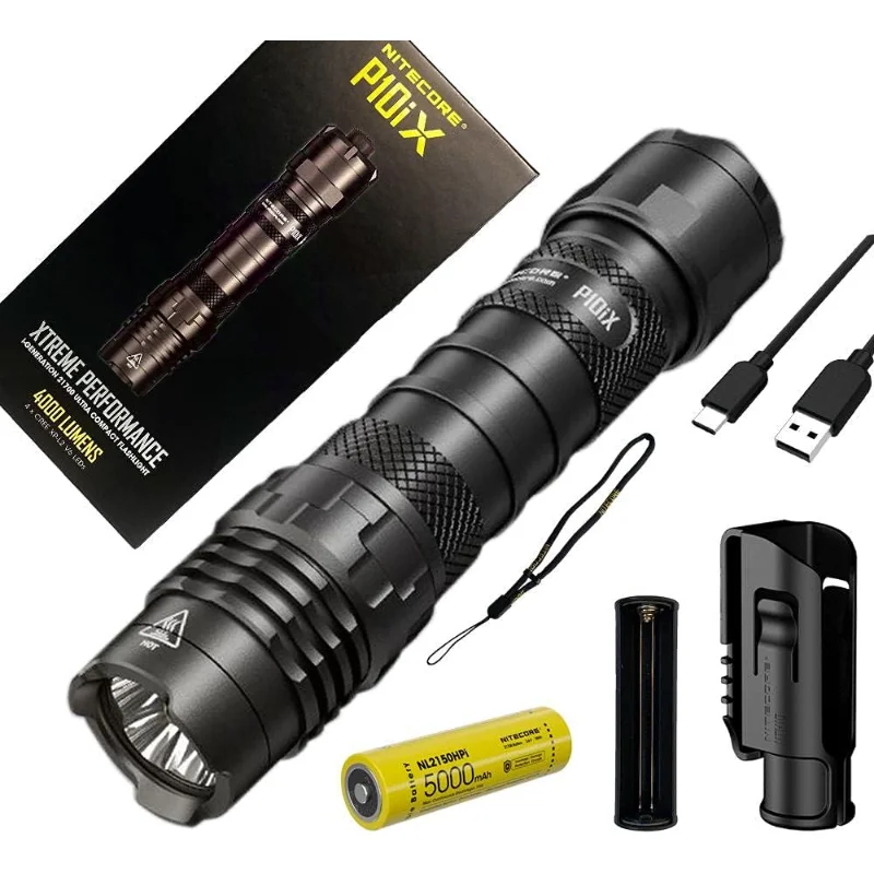 

NITECORE P10ix Type-C RECHARGEABLE ULTRA COMPACT FLASHLIGHT - 4000 Lumen - Battery Included