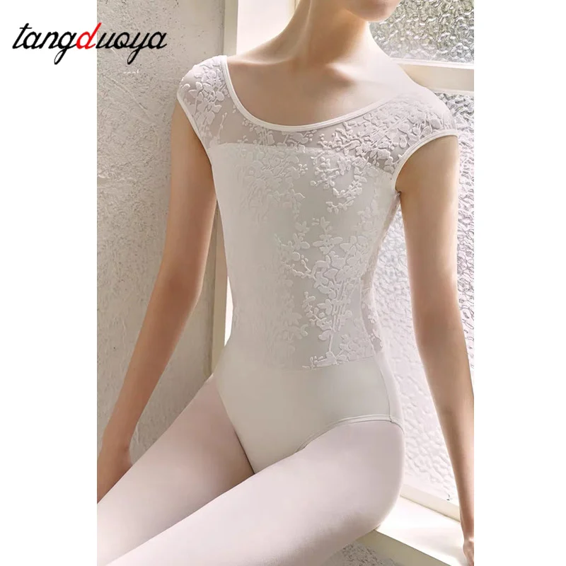 أنيقة الدانتيل الباليه ملابس رقص الجمباز للنساء عالية الجودة اليوغا الجمباز ارتداءها الكبار ممارسة فريق الرقص الملابس #4