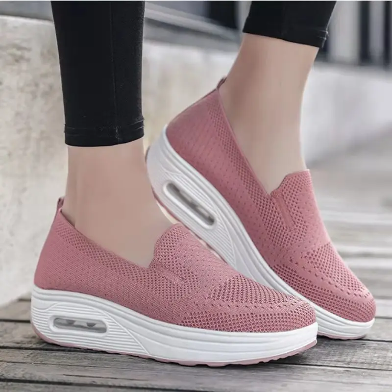 Sneakers Women Shoes 2022 Comfort Increase Flats Shoes Women Breathable Casual Shoes Women Hollow Out Shoes Zapatos De Mujer