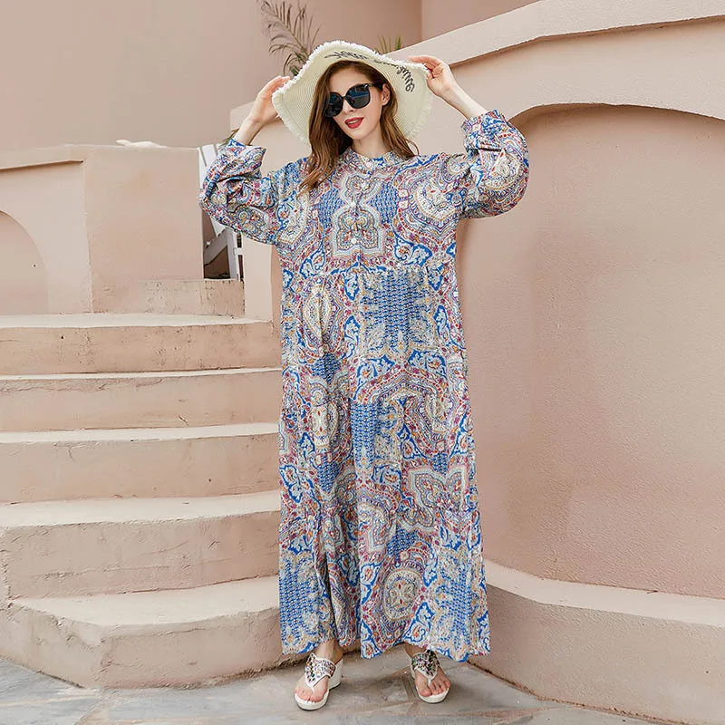 

Женский цветочный принт, фотофонарик, фотолампа, Турция, свободная одежда, Caftan Vestidos
