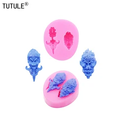 3D monkeys Earrings Handmade resin jewelry accessories mould DIY monkeys pendant clay silicone mould Chocolate cake Decor mold