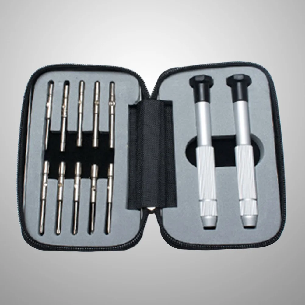 

12Pcs Eyeglasses Repair Kit Durable Lightweight Screwdrivers Nose Pads Ear Hooks Screws Nuts Great for Watches Jewelry