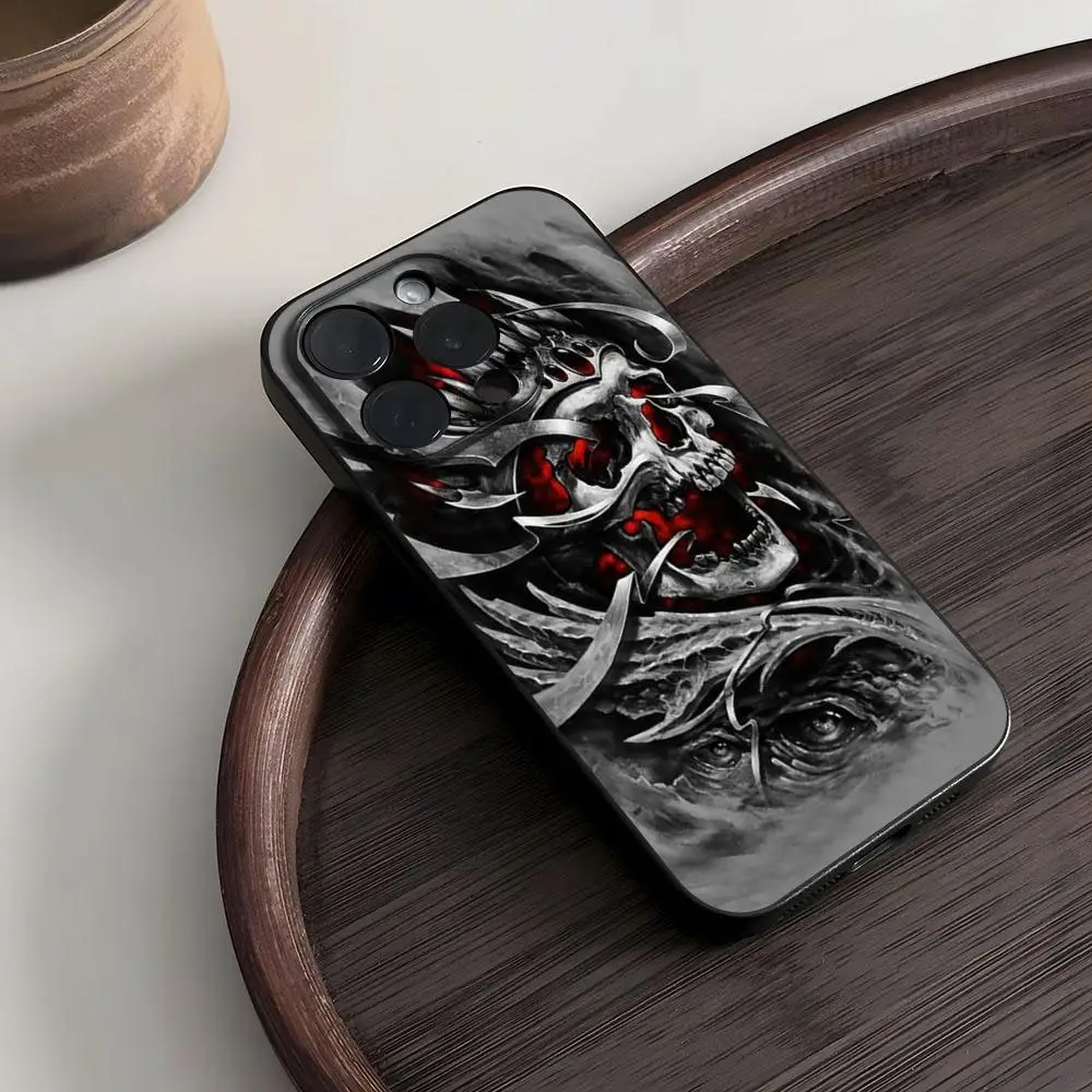 

Чехол для телефона Samurai Skull Ghost для Iphone 15 16 12 14 Se 2024 Pro Max 11 13 Xr Excellent Xs Mini Plus Luxury Shell Cover