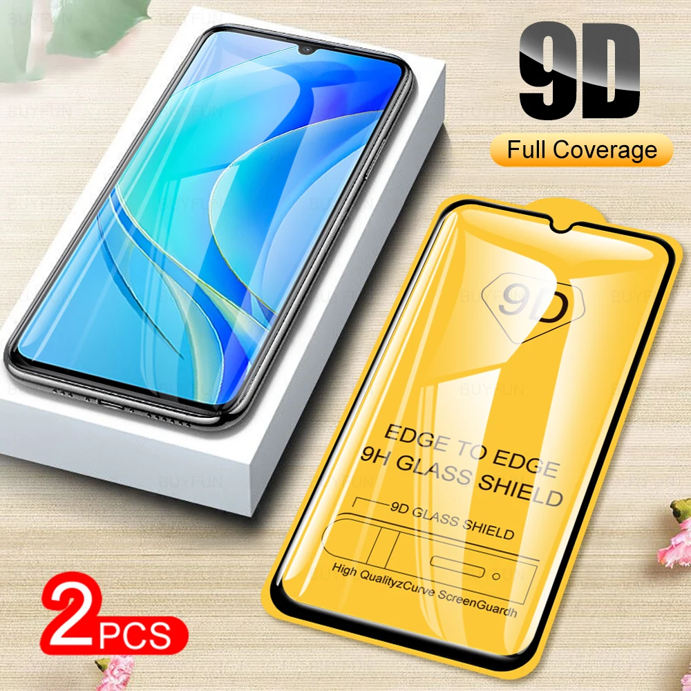2PCS 9D Full Coverage Tempered Glass For Huawei nova Y70Plus Y70 Screen protector For nova 9 SE 4G 5G HD Safety Protective Glass