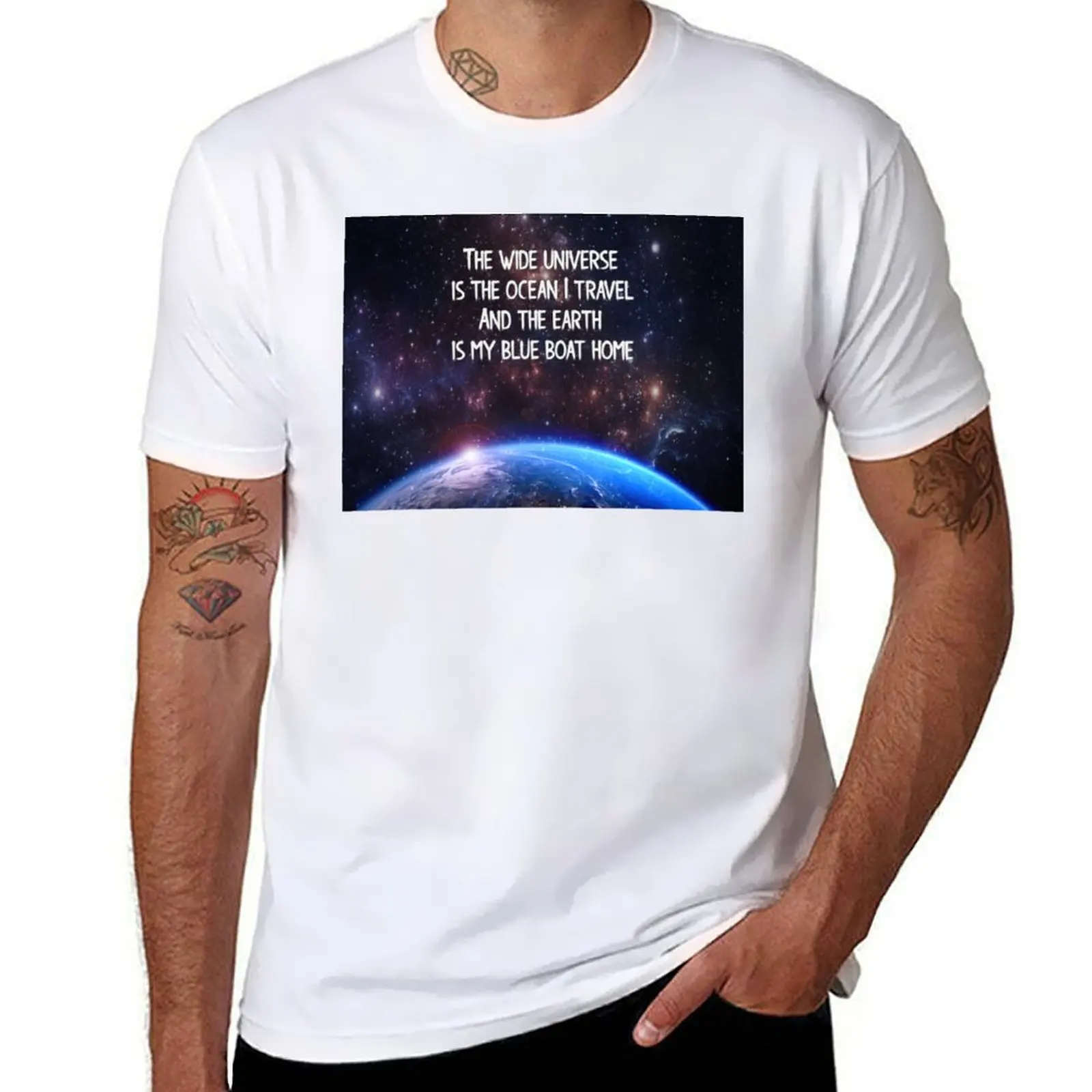 

UU The Earth is My Blue Boat Home футболка хлопковые футболки высококачественная хлопковая футболка пакет футболка