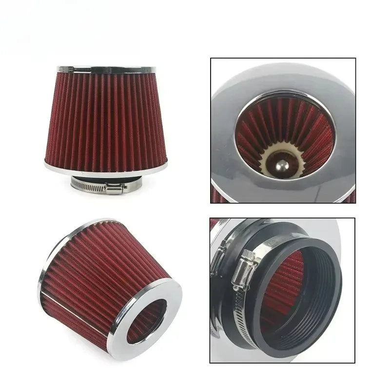 Silver Black Red Blue Color Universal Alumimum 3'' 75mm for Car Cold Air Intake System Turbo Induction Pipe Tube