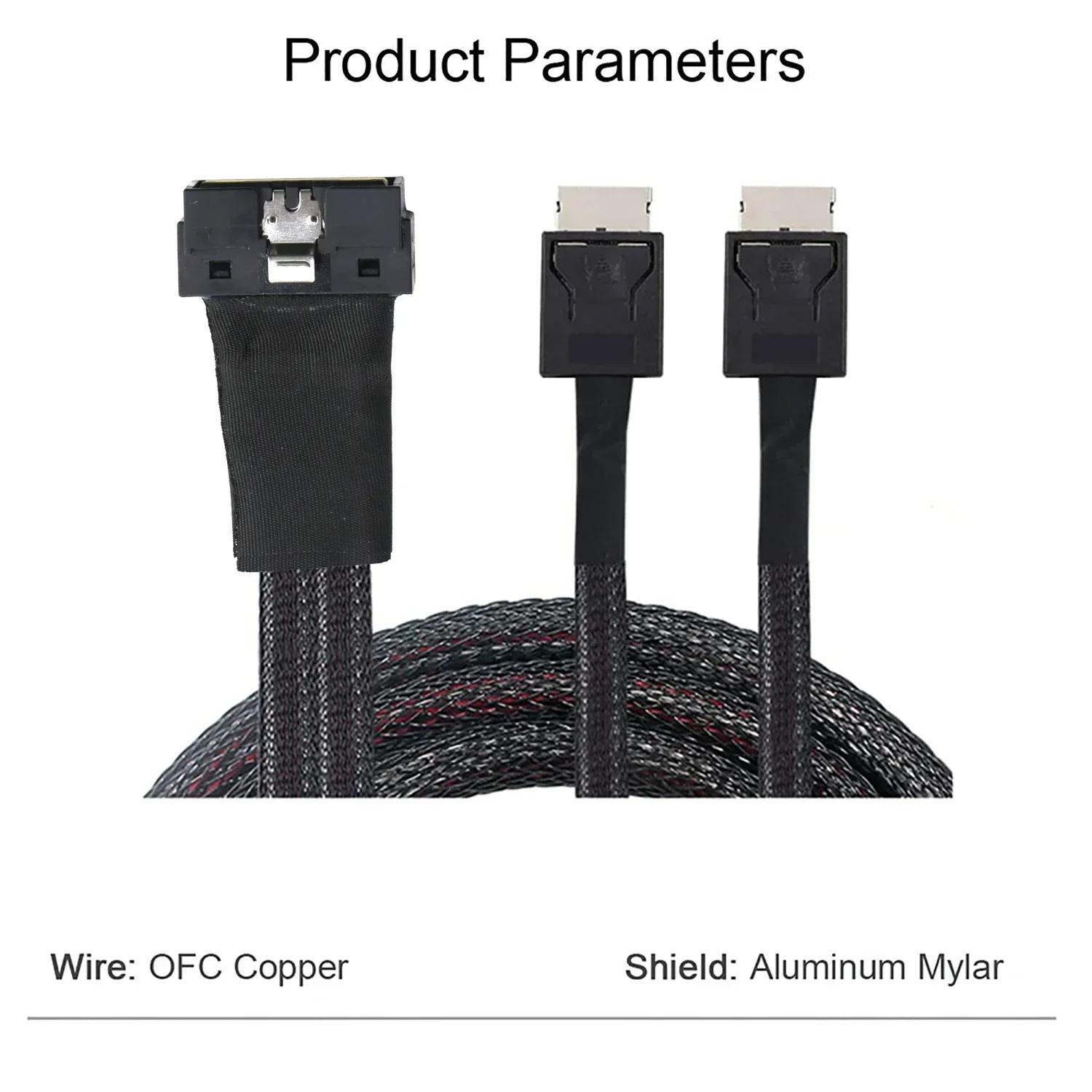 PCI-E Ultraport Slimline SAS 4.0 LP Low profile SFF-8654 8i 74pin  to Dual 2X OCulink 8611 4i 38Pin Server  graphics card cable