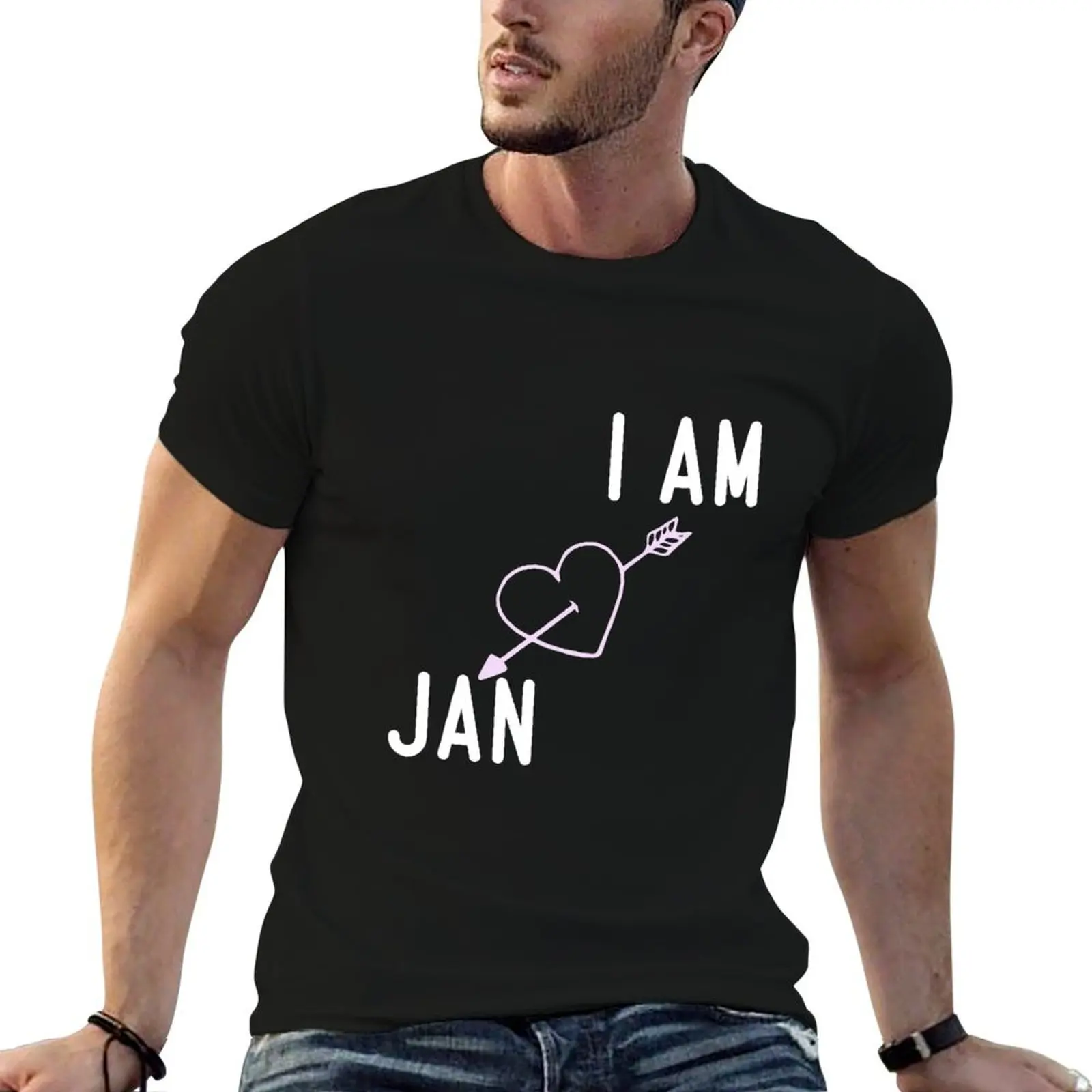 

T-shirt I g t shirts JAN funny T-Shirt man men t shirts for cotton AM