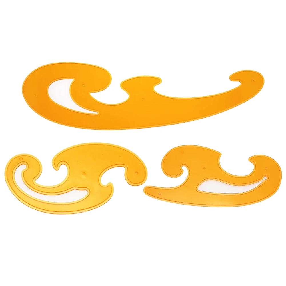 3pcs Sewing Template Ruler Drawing Tool Quilting Craft Tailor Drafting Stencil Designer Multifunctional French Curved Art Supply