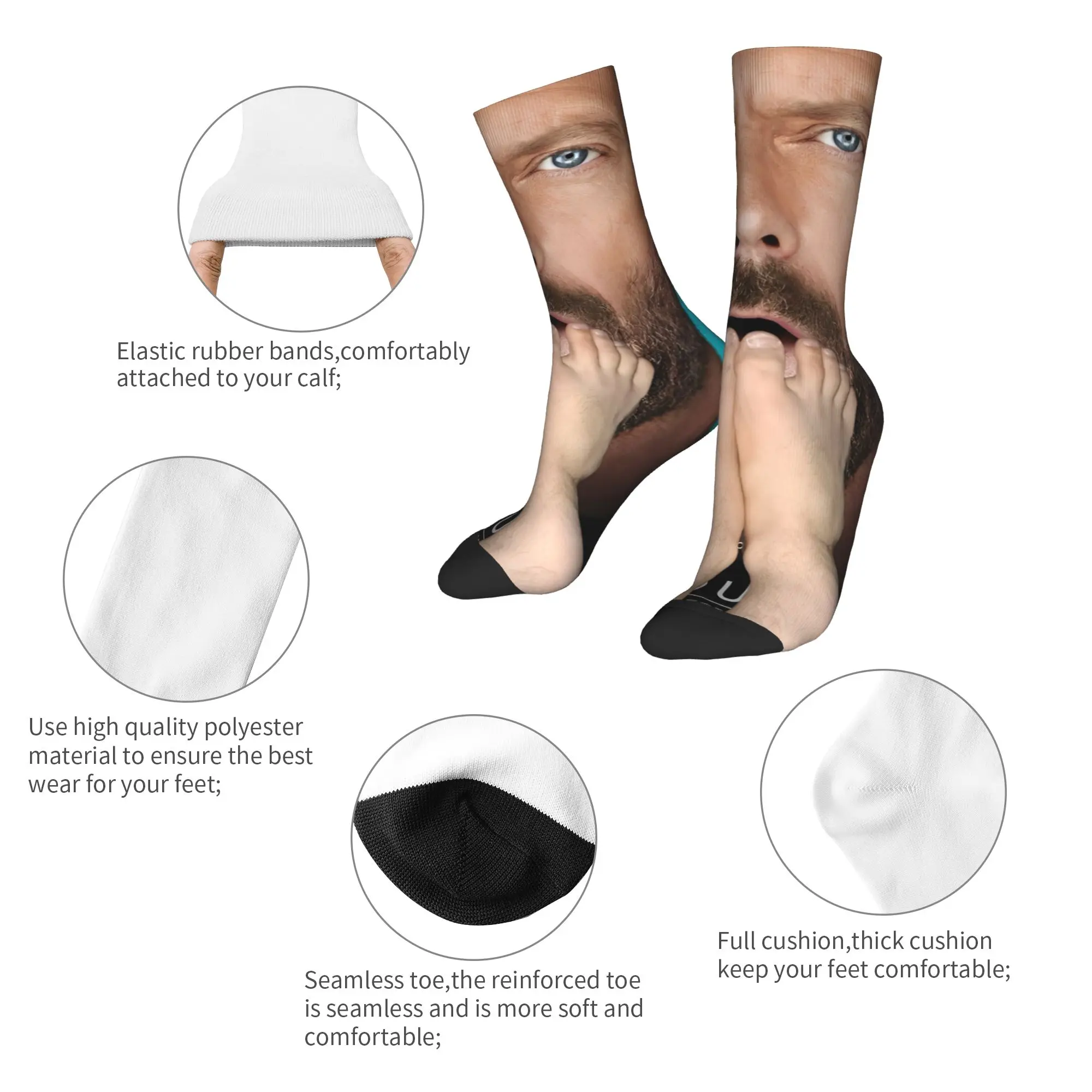 جوارب American Television House MD جوارب غير قابلة للانزلاق للنساء والرجال جوارب تسلق ناعمة جوارب مطبوعة كورية للخريف #6