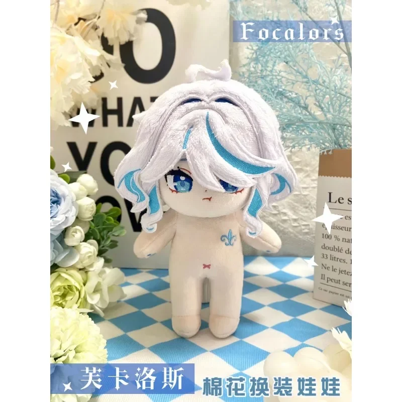 20 centimetri Genshin Impact Focalors Anime Cotone Bambole di Peluche per I Bambini Adulti Kawaii Furina De Fontaine Dress-up Peluche Burattino Regalo Giocattolo