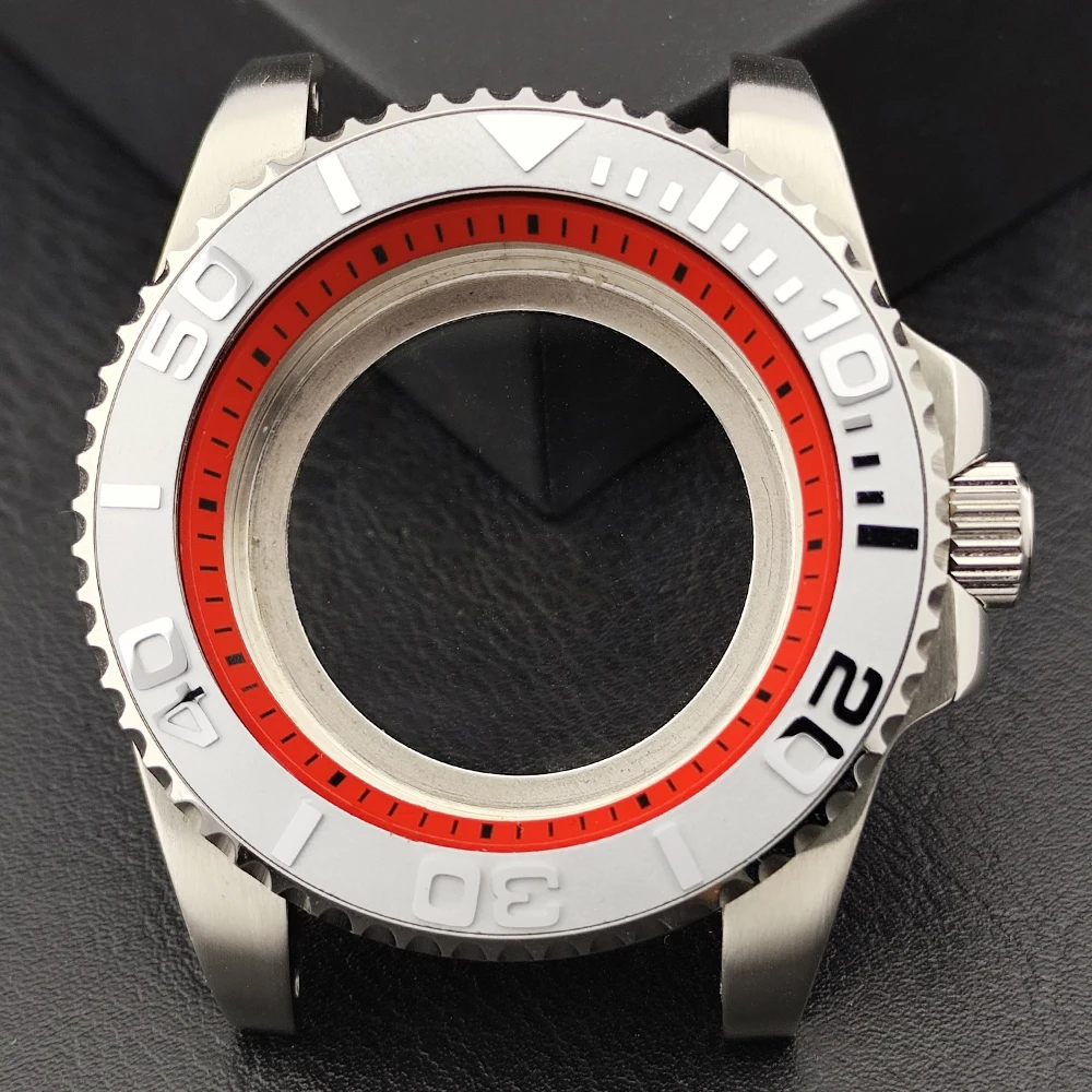 40.5mm GMT Mod Watch Change Chapter Ring Case Sapphire Crystal case 20mm Strap Fit NH34/35 NH36 Automatic Movement case Accessor
