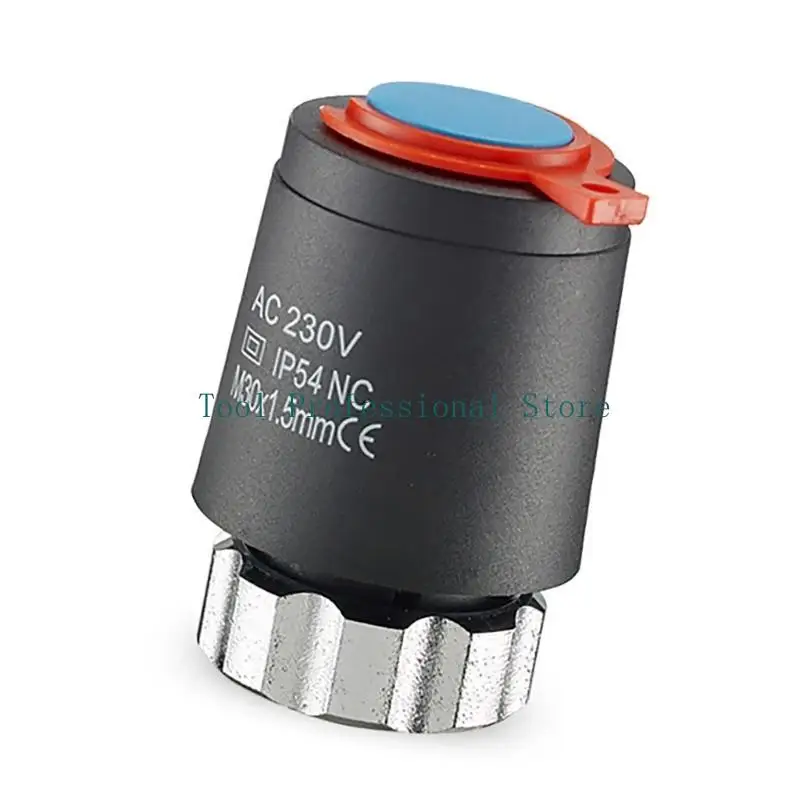 57QF biasanya ditutup/terbuka aktuator termal listrik 24/230V katup radiator yang bertahan