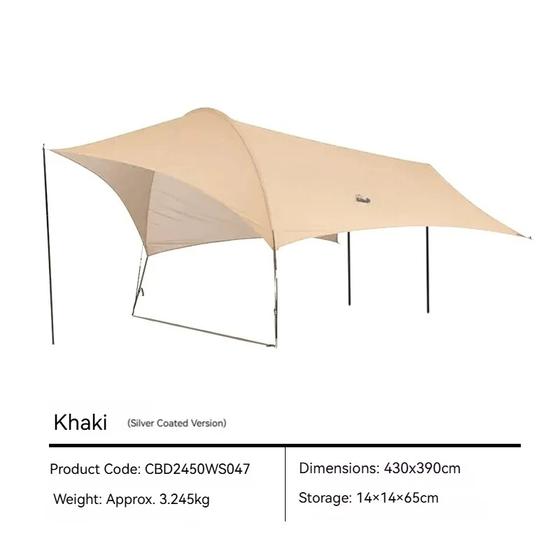 Beach Tent Outdoor Vinyl Automatic Quick-Open Sun Protection Shade Shelter Camping Tent Black Dog Shadow Tent