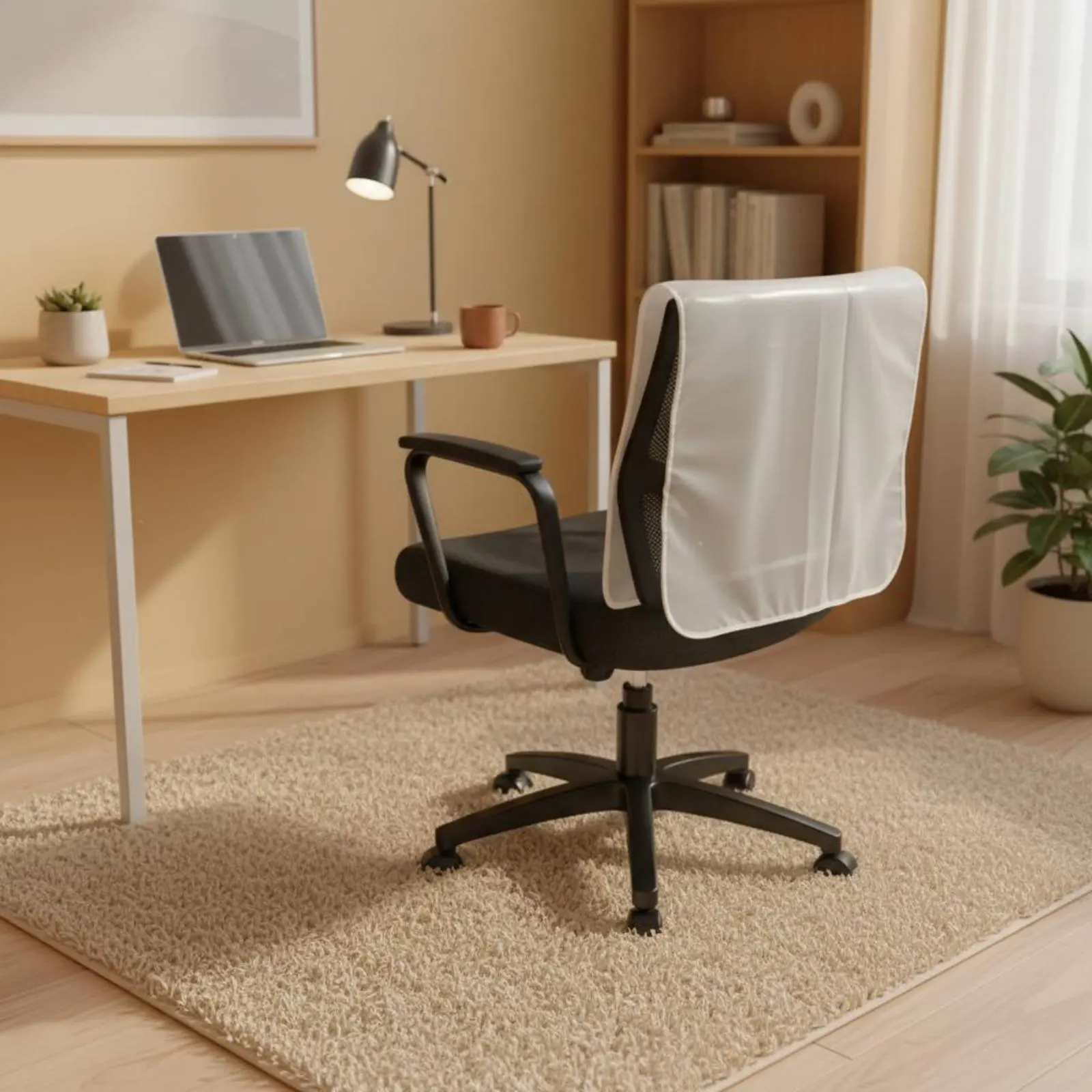 Hairstylist Chair Rear Protector Easy to Clean Salon Chair Backrest Cover Furniture Accessory Waterproof Long-Lasting - view 5