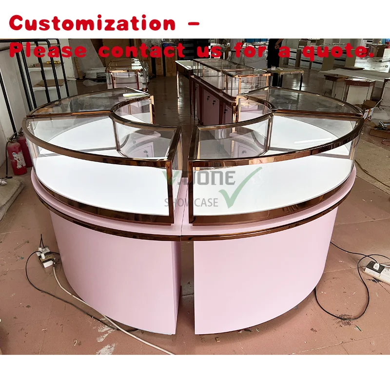 

custom.Modern Retail Store Jewellery Display Cabinet Showcase with LED Lighting Interior Modern Jewellery Shops