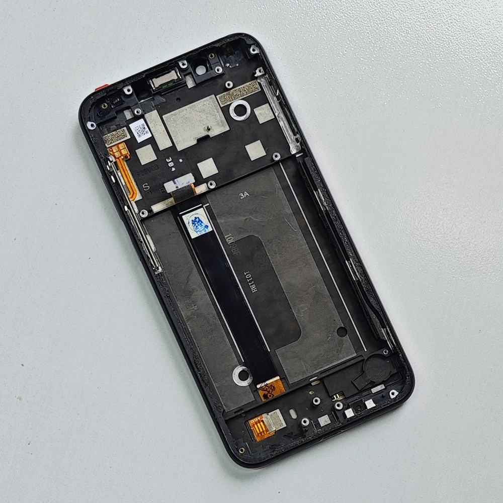 Asli 6.18 "LCD Rakitan Digitizer Layar Sentuh dengan Bingkai untuk Nokia 8.1/X7 TA-1099/TA-1119/TA-1121/TA-1128 - Pengganti