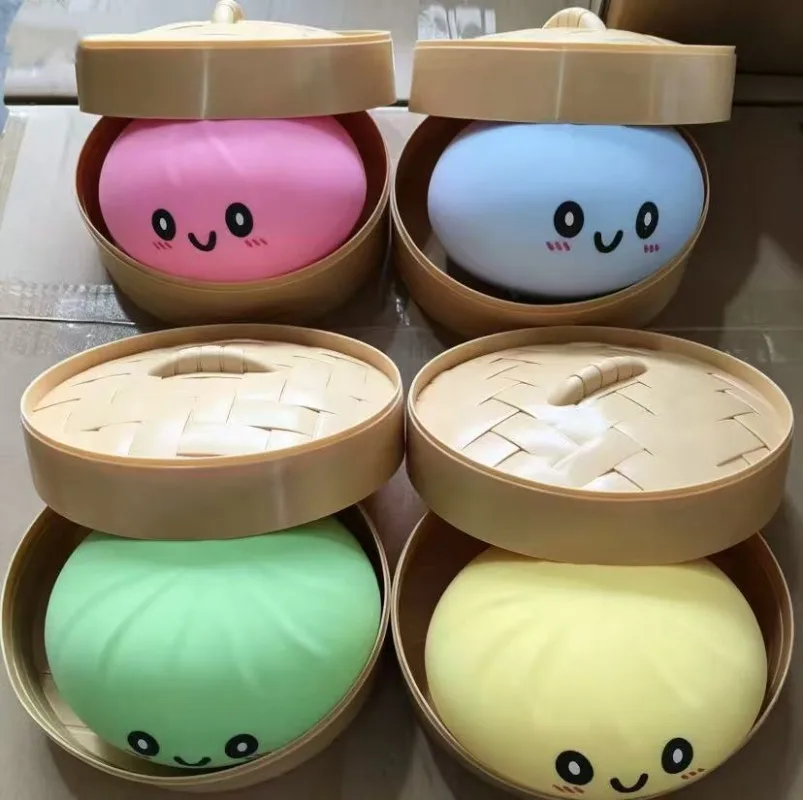 15cm Colorful Dumpling Squishes Stress Balls Reusable Low Rebound Decompression Dough Ball Unique Home Decoration Birthday Gift
